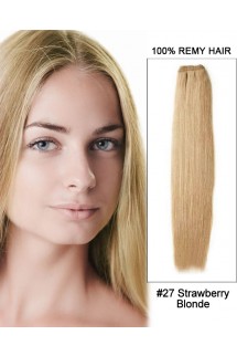 20” #27 Strawberry Blonde Straight Weave Remy Hair Weft Human Hair Extensions 20” #27 Strawberry Blonde Straight Weave Remy Hair Weft Human Hair Extensions